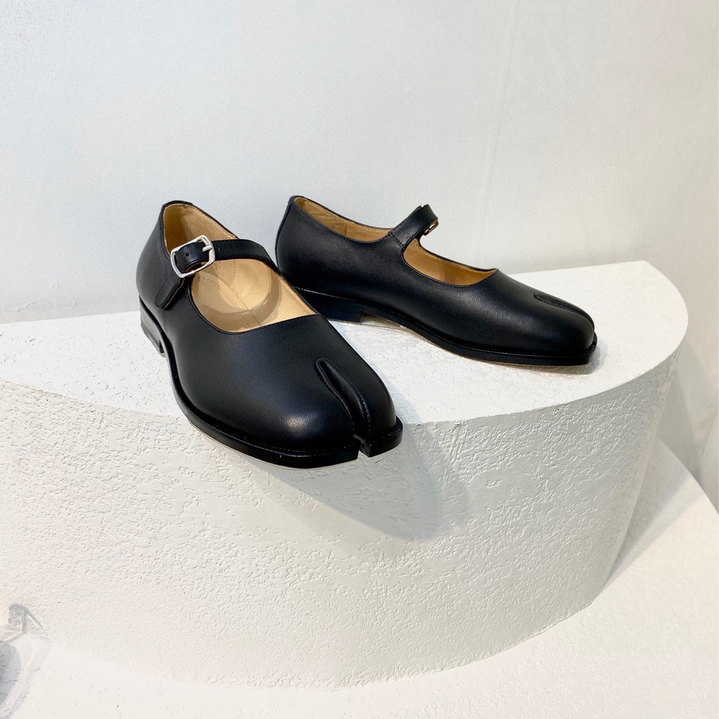 Tabi Leather Mary Janes