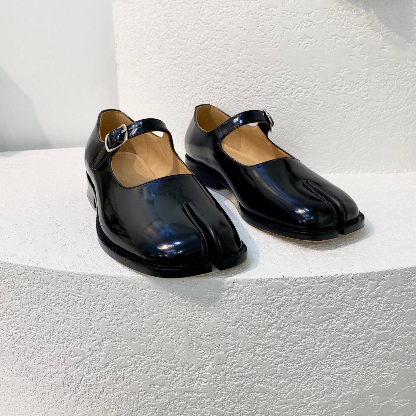 Tabi Leather Mary Janes