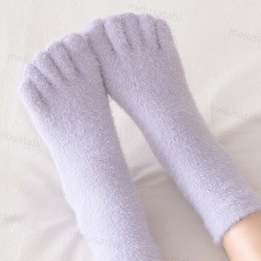 Fuzzy Split-Toe Socks